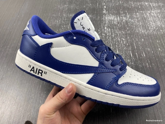 MaikeSneakers SCOTT X TRAVIS X CUSTOM AIR DM7890-101 JORDAN 1 OFF-WHITE 0816